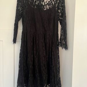 Torrid Black Lace Detail Dress